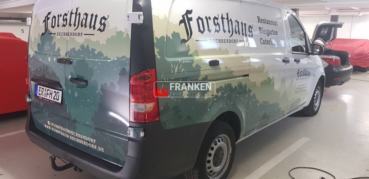 Firmenfahrzeug, Transporter Beschriftung