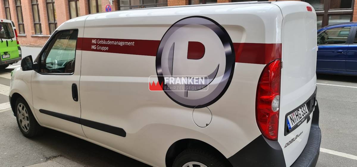 Firmenfahrzeug, Transporter Beschriftung