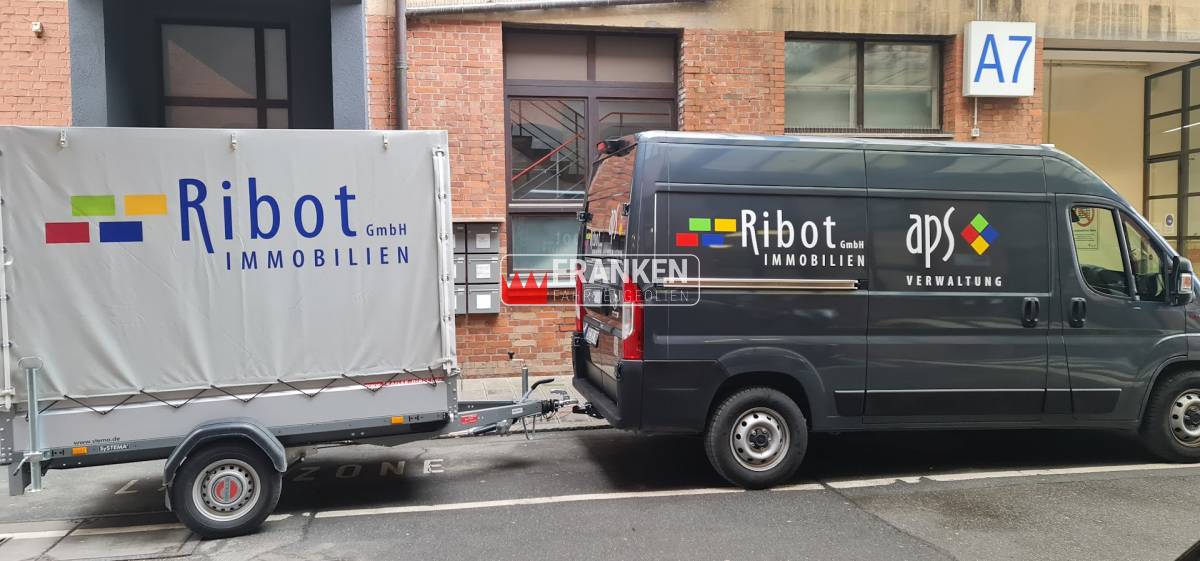 Firmenfahrzeug, Transporter Beschriftung