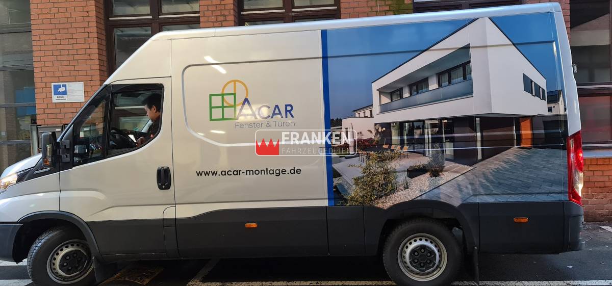 Firmenfahrzeug, Transporter Beschriftung