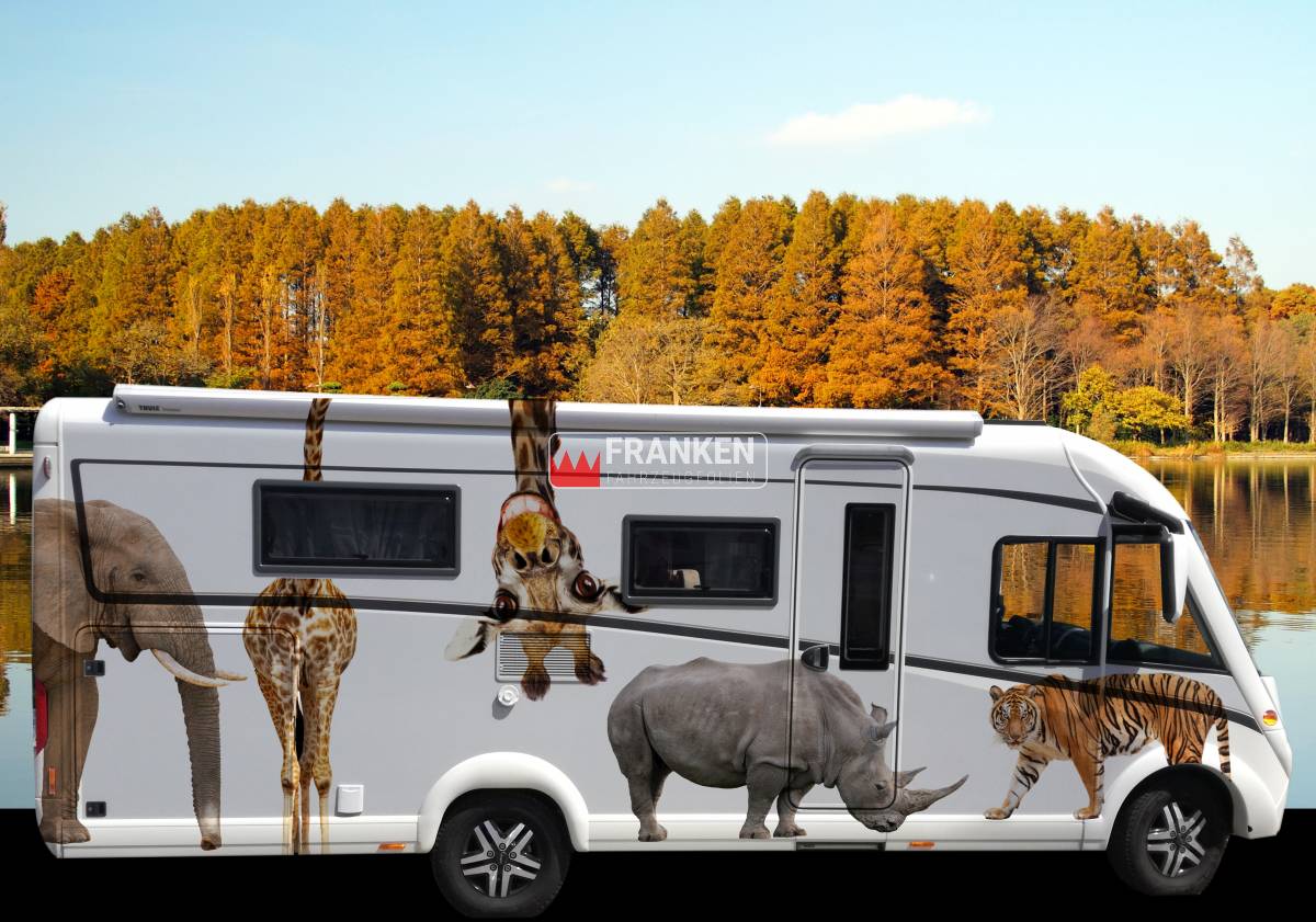 Wohnmobil Folierung Tiere